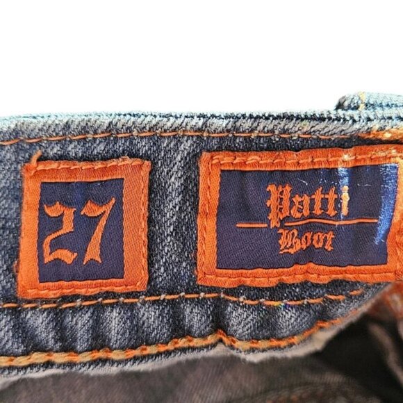 Rock Revival Women's Denim Patti Embroidered Flap Pocket Boot Jeans Size 27 - Picture 5 of 16